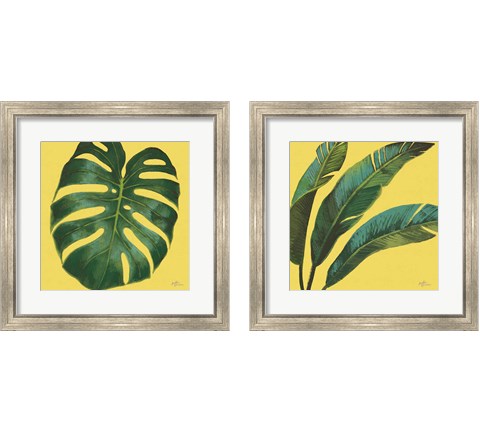 Welcome to Paradise Yellow 2 Piece Framed Art Print Set by Janelle Penner