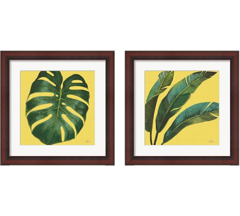 Welcome to Paradise Yellow 2 Piece Framed Art Print Set by Janelle Penner