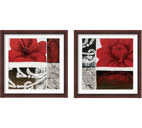 Flora  2 Piece Framed Art Print Set by Jasmin Zara Copley