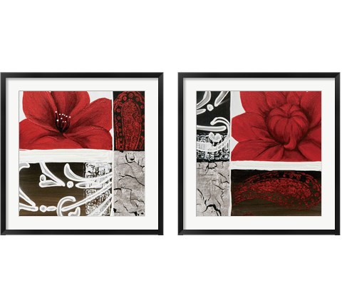 Flora  2 Piece Framed Art Print Set by Jasmin Zara Copley