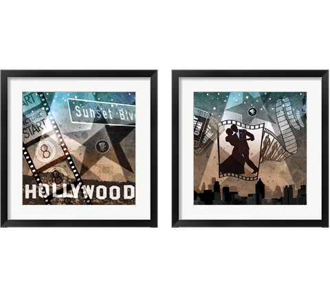 Movie 2 Piece Framed Art Print Set by Keith Mallett