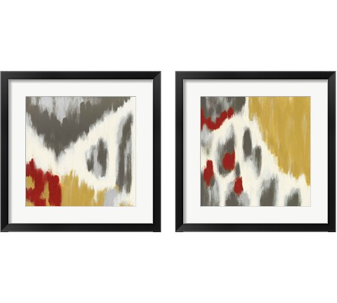 Vibrant  2 Piece Framed Art Print Set by Rita Vindedzis