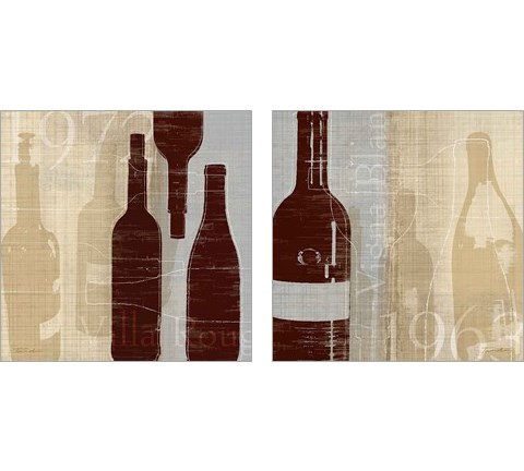 Bordeaux  2 Piece Art Print Set by Tandi Venter