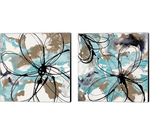 Free Flow 2 Piece Canvas Print Set by Natasha Barnes