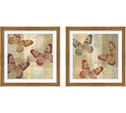 Tropical Butterflies 2 Piece Framed Art Print Set by Tandi Venter