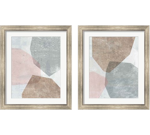 Pensive Blush Gray 2 Piece Framed Art Print Set by Moira Hershey