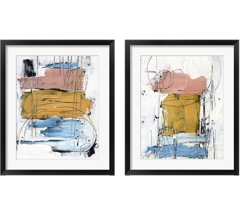 Stacked Together 2 Piece Framed Art Print Set by Ethan Harper