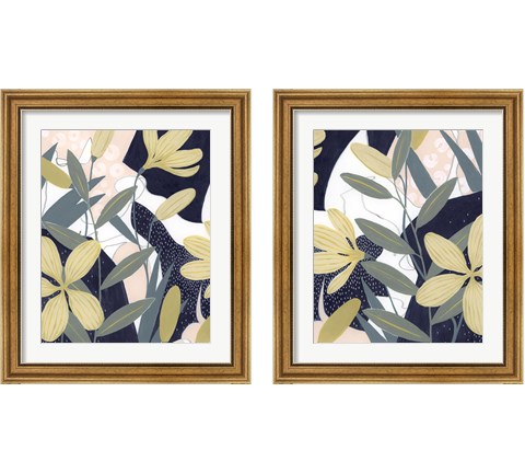 Flores Noche 2 Piece Framed Art Print Set by Grace Popp