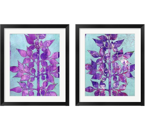 Purple Planta 2 Piece Framed Art Print Set by Regina Moore