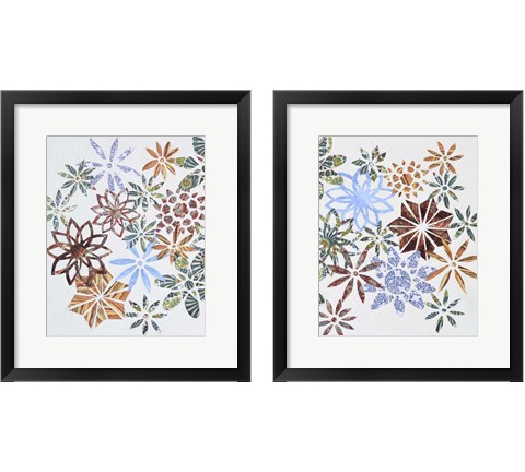 Kaleidoscope Cut Outs 2 Piece Framed Art Print Set by Natalie Avondet