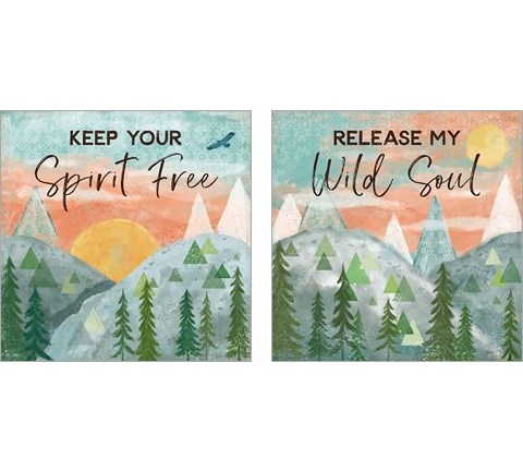 Woodland Forest 2 Piece Art Print Set by Veronique Charron