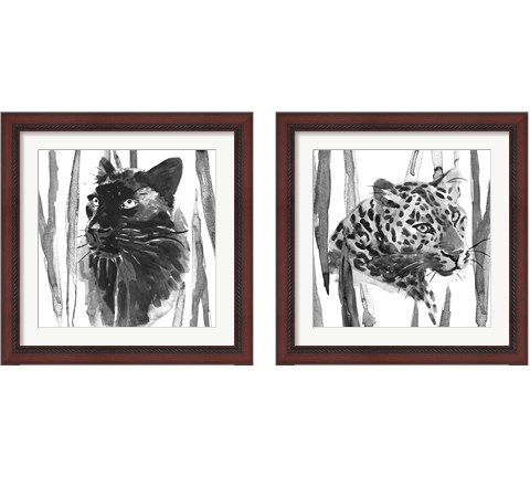 Still Cat 2 Piece Framed Art Print Set by Annie Warren