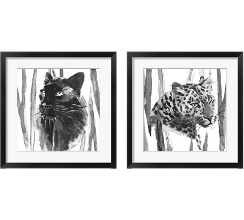 Still Cat 2 Piece Framed Art Print Set by Annie Warren