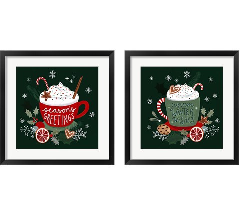 Christmas Comforts 2 Piece Framed Art Print Set by Victoria Borges