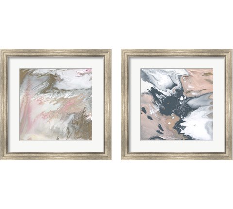 Pastel Illusion 2 Piece Framed Art Print Set by Studio W