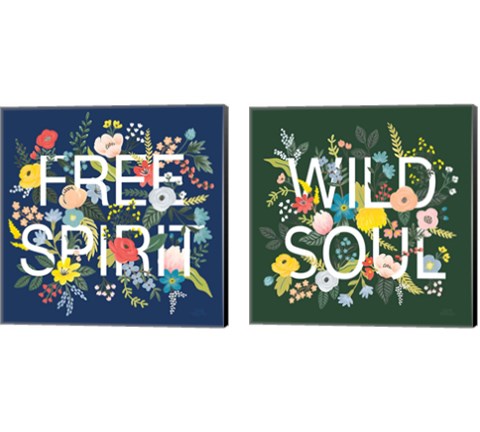 Wild Garden 2 Piece Canvas Print Set by Laura Marshall