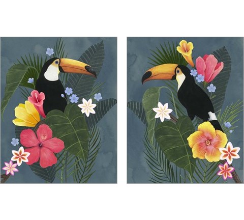 Tropical Wilderness 2 Piece Art Print Set by Grace Popp