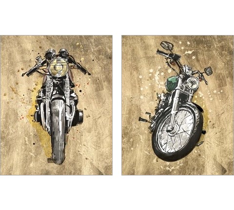 Metallic Rider 2 Piece Art Print Set by Annie Warren