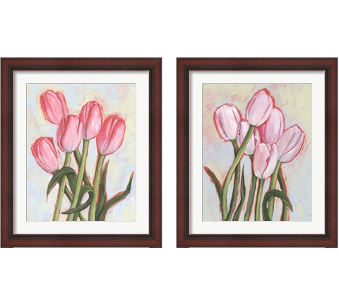 Peppy Tulip 2 Piece Framed Art Print Set by Annie Warren