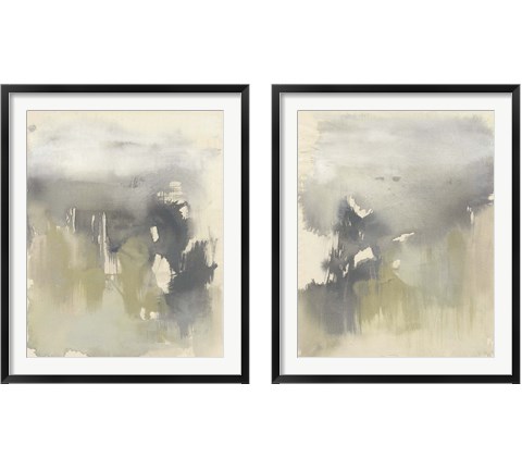 Poured Neutrals 2 Piece Framed Art Print Set by Jennifer Goldberger