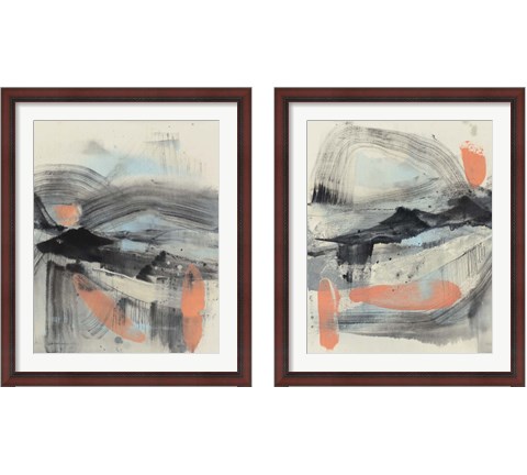 Twisting Range 2 Piece Framed Art Print Set by Jennifer Goldberger