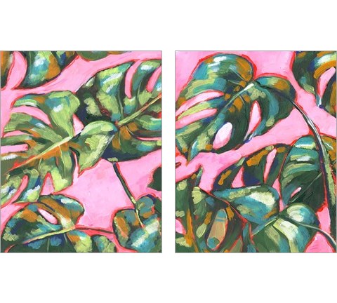 Psychedelic Palms 2 Piece Art Print Set by Jennifer Parker