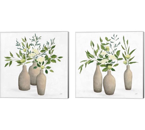 Natural Bouquet 2 Piece Canvas Print Set by Julia Purinton