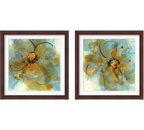 Amber and Leaf 2 Piece Framed Art Print Set by Chris Paschke