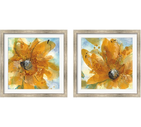 Amber Gold 2 Piece Framed Art Print Set by Chris Paschke