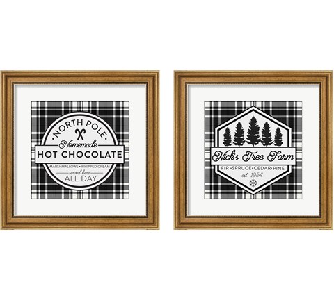 Plaid Holidays 2 Piece Framed Art Print Set by Wild Apple Portfolio