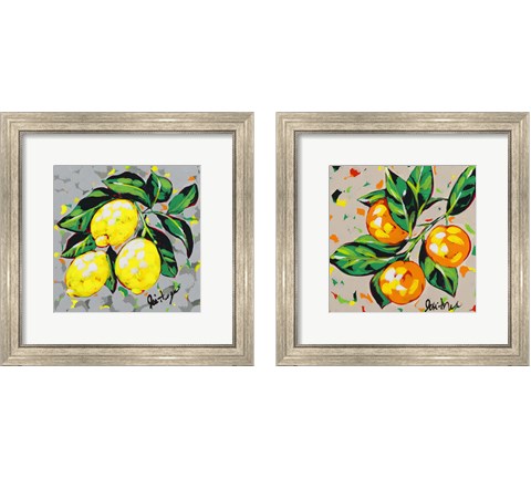 Fruit Sketch 2 Piece Framed Art Print Set by Jodi Augustine