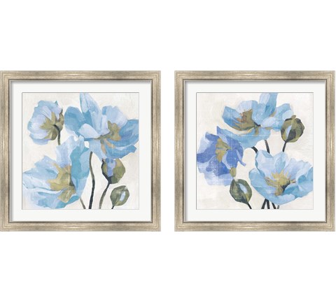 Azure Peony 2 Piece Framed Art Print Set by Emma Caroline