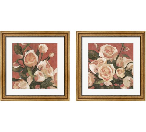 Rose Tangle 2 Piece Framed Art Print Set by Emma Caroline