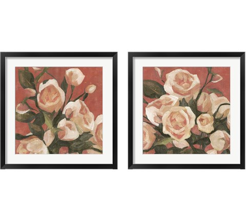 Rose Tangle 2 Piece Framed Art Print Set by Emma Caroline