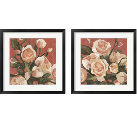 Rose Tangle 2 Piece Framed Art Print Set by Emma Caroline