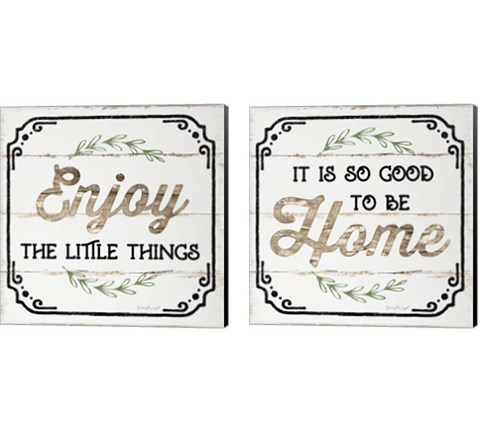 Enjoy the Little Things 2 Piece Canvas Print Set by Jennifer Pugh