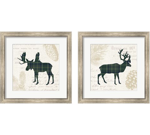 Plaid Lodge 2 Piece Framed Art Print Set by Wild Apple Portfolio