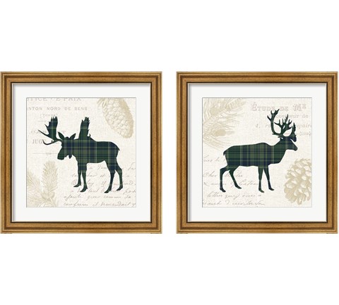 Plaid Lodge 2 Piece Framed Art Print Set by Wild Apple Portfolio