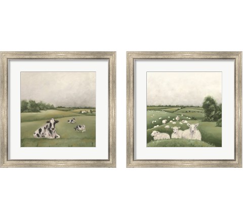 Down on the Farm 2 Piece Framed Art Print Set by Hollihocks Art