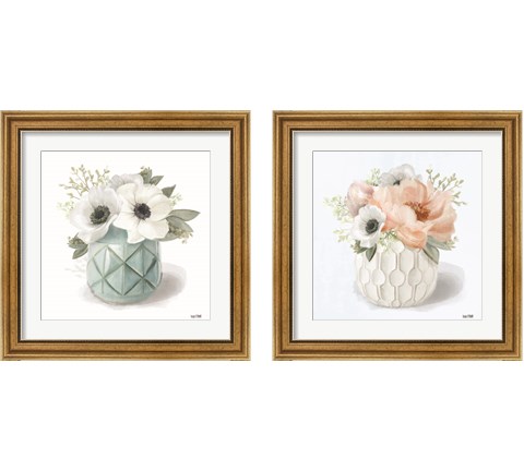 Winter Anemones 2 Piece Framed Art Print Set by House Fenway