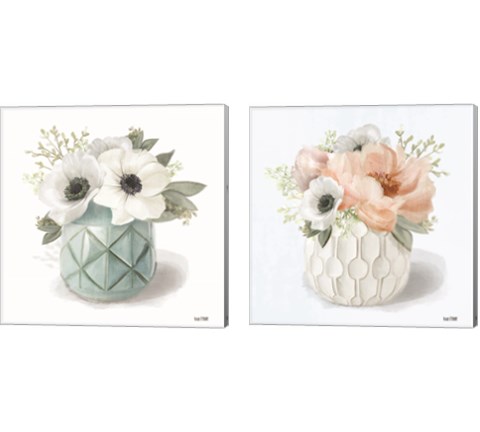 Winter Anemones 2 Piece Canvas Print Set by House Fenway