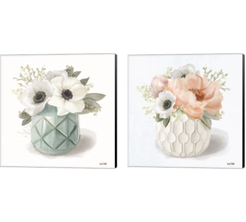 Winter Anemones 2 Piece Canvas Print Set by House Fenway