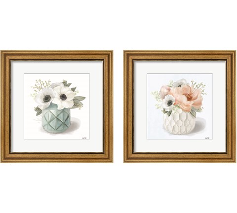 Winter Anemones 2 Piece Framed Art Print Set by House Fenway