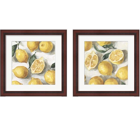 Fresh Lemons 2 Piece Framed Art Print Set by Emma Caroline