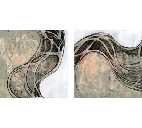 Wave Flux 2 Piece Art Print Set by Jennifer Goldberger