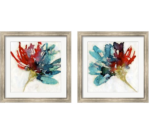 Splashed Flower 2 Piece Framed Art Print Set by Jennifer Goldberger