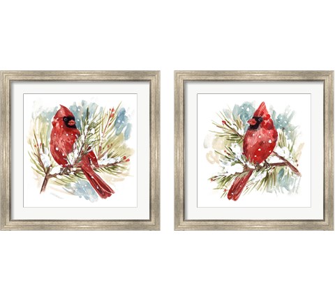 The Cardinal 2 Piece Framed Art Print Set by Melissa Wang