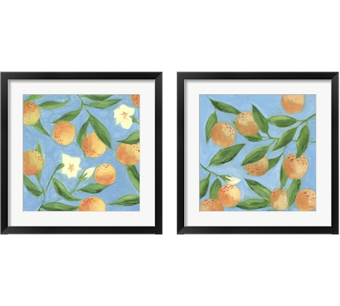 Sweet Tangerine 2 Piece Framed Art Print Set by Melissa Wang