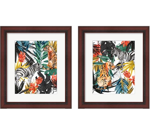 Jungle Life 2 Piece Framed Art Print Set by Jennifer Goldberger