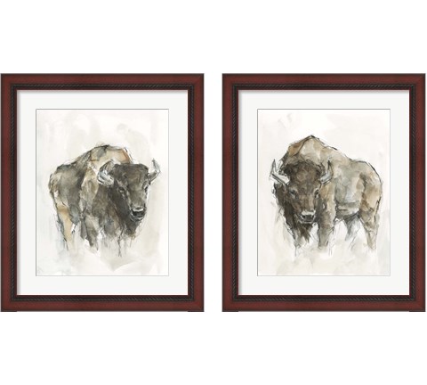 American Buffalo 2 Piece Framed Art Print Set by Ethan Harper